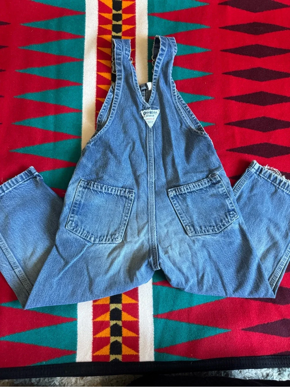 Vintage OshKosh B'gosh Classic Blue Denim Overalls for Kids